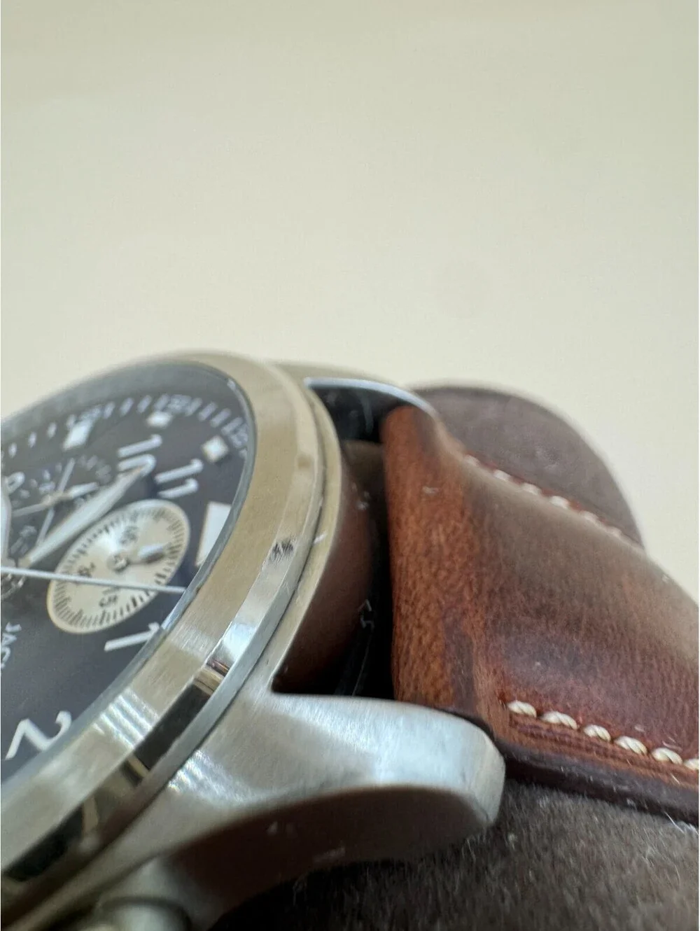 Jack Mason Aviator Chronograph Mens Watch - JM-A102-107 100 Meters Leather Strap
